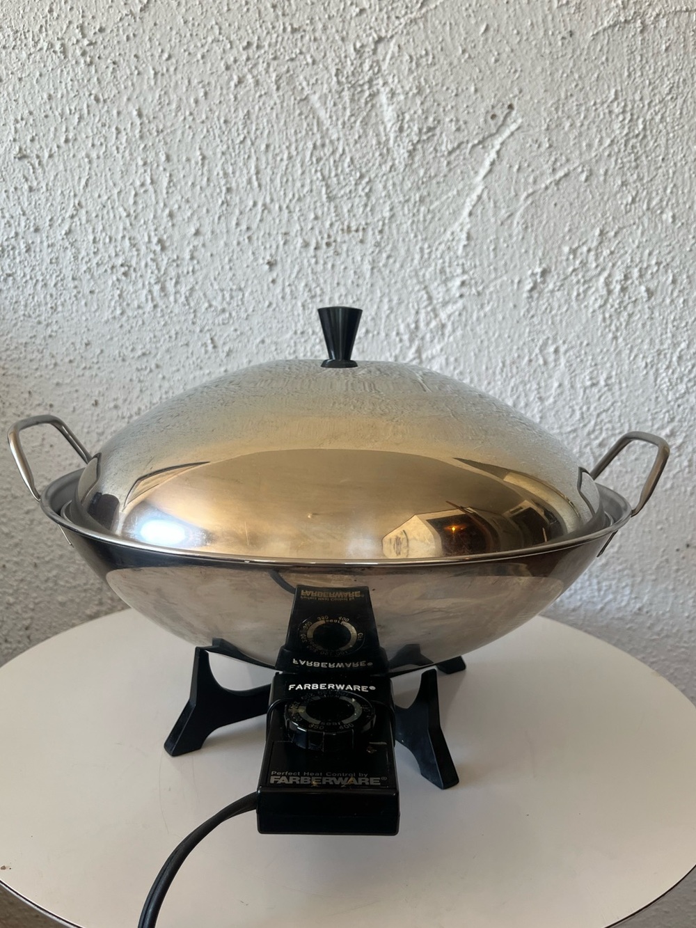 Farberware vintage stainless steel electric wok